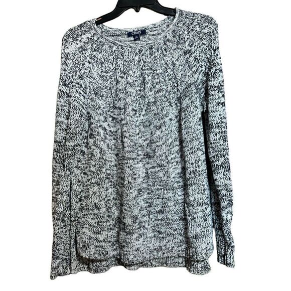 CHAPS Sweater Womens Large Multicolor Chunky Pullover Long Sleeve Sweatshirt - Picture 1 of 7